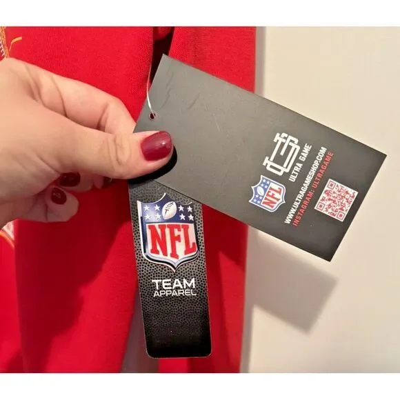 NFL Kansas‎ City Chiefs Adult Large Red Crewneck Sweatshirt UltraGame Vintage - Picture 5 of 8